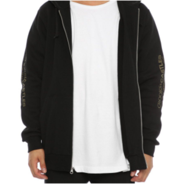 Crooks and castles on sale zip up hoodie